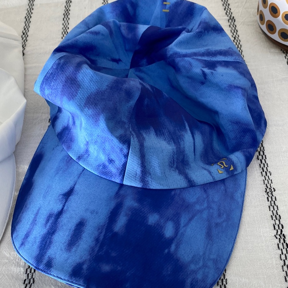Lululemon blue tie dye sports hat baseball cap womens OneSize